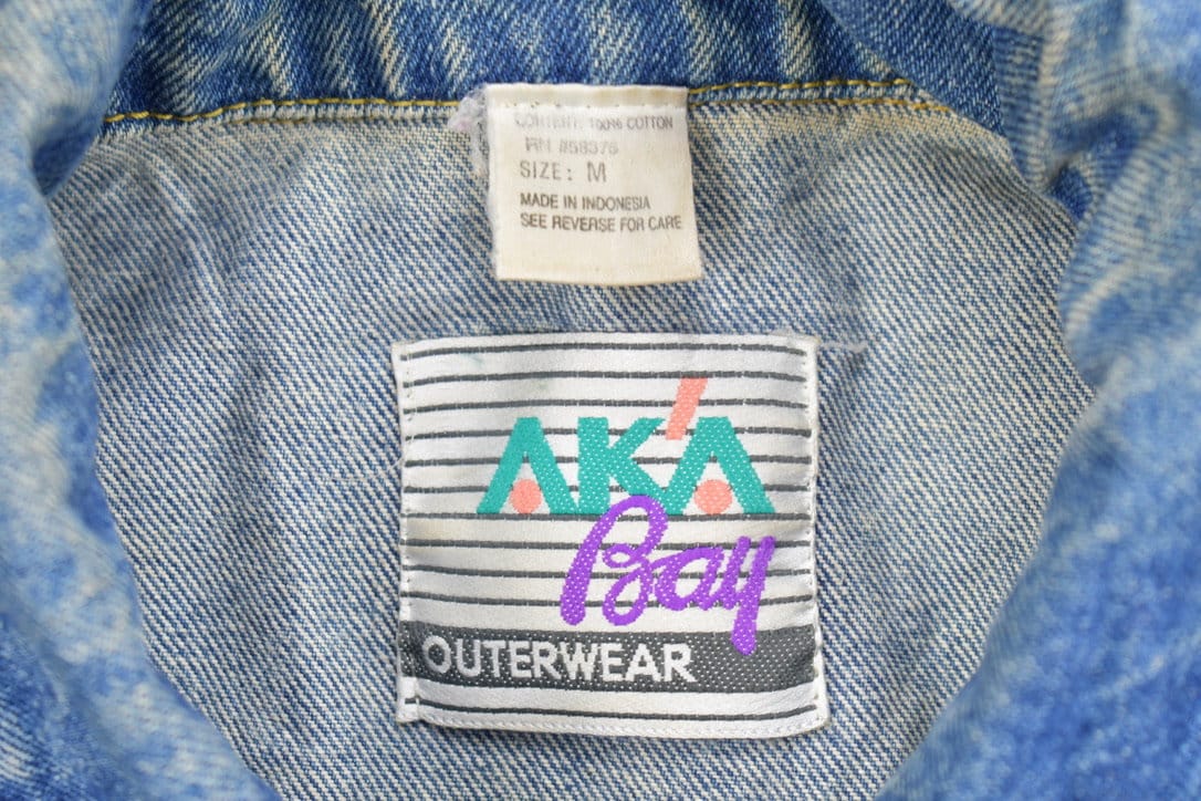 Vintage 1990s AKA Bay Denim Jean Jacket