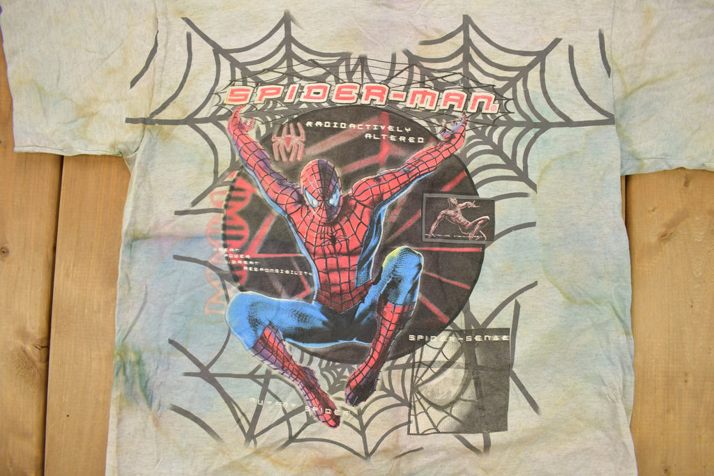 Vintage 2001 Spiderman 1 Tie Dye Graphic Marvel Promo T-shirt