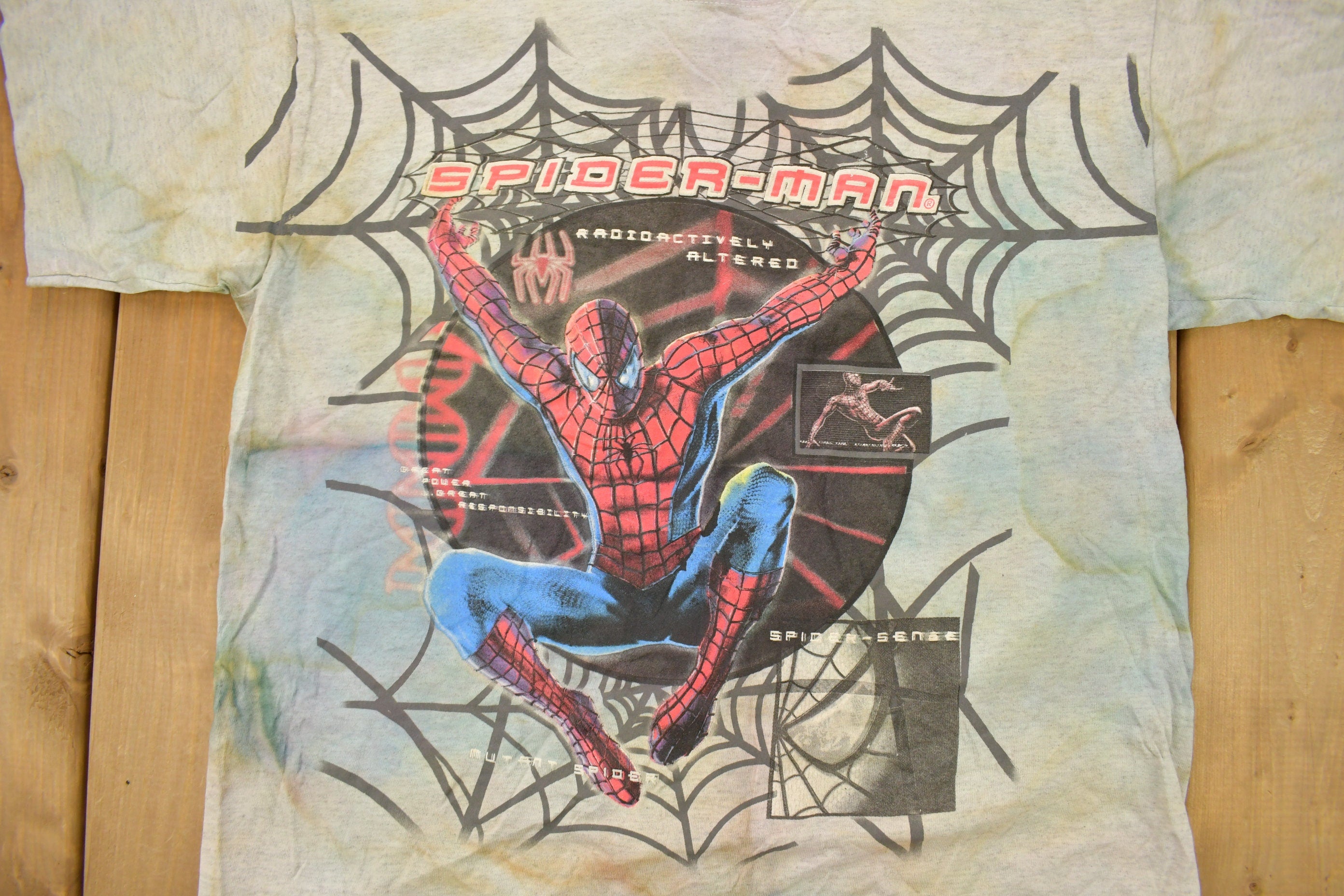 Vintage 2001 Spiderman 1 Tie Dye Graphic Marvel Promo T-shirt