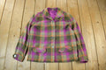 Vintage 1960s 1970s Wool Flannel Button Up Jacket Shirt Women's S-M