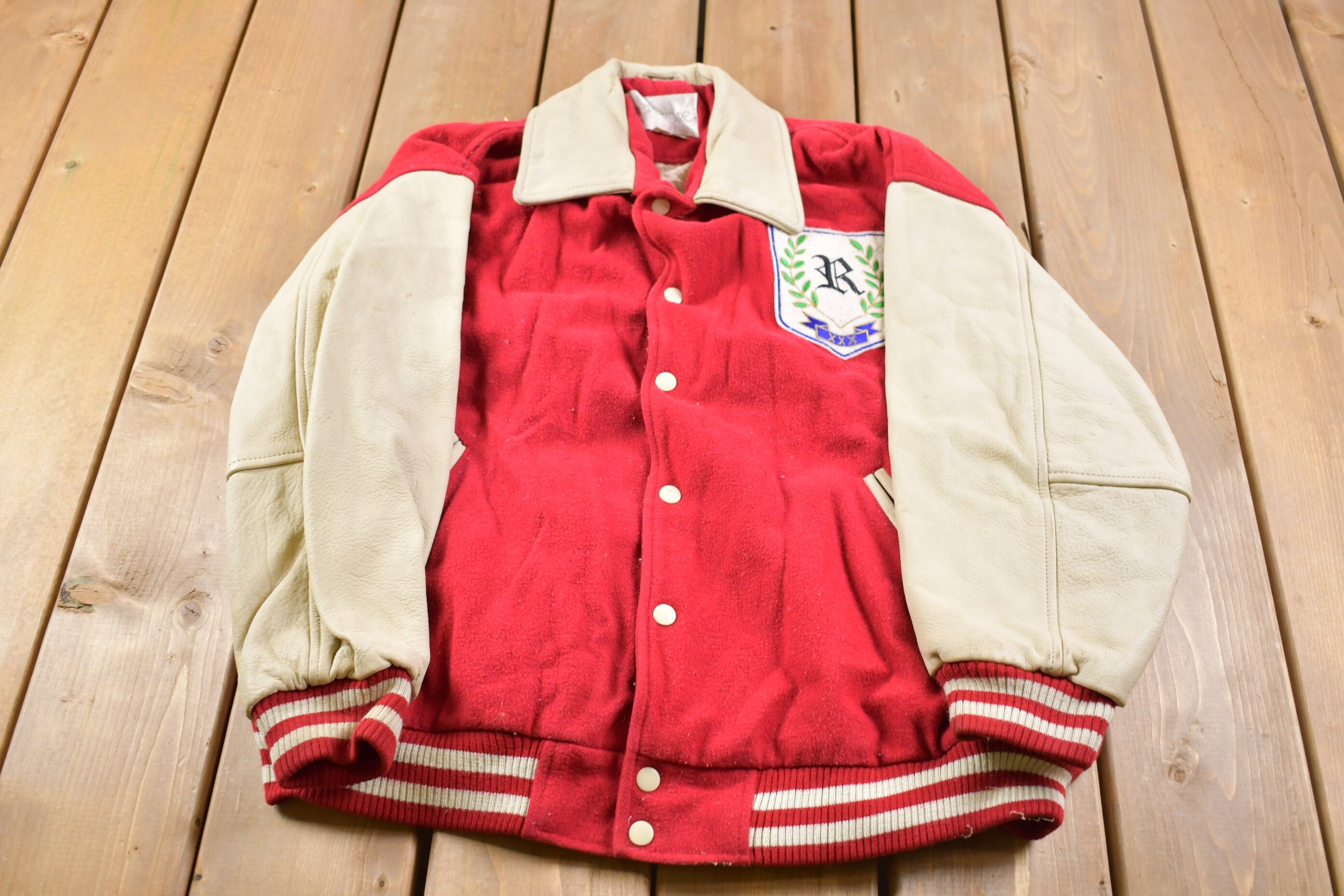 Vintage 1990s Authentic Repertoire Letterman Jacket