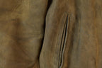 Vintage 1970s Deerskin Trading Post Suede Leather Bomber Jacket Made In USA