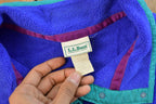 Vintage 1990s L.L. Bean T-Snap Fleece Sweater Jacket Women's L / Outdoors / Full Zip / Streetwear / Athleisure / Hiking