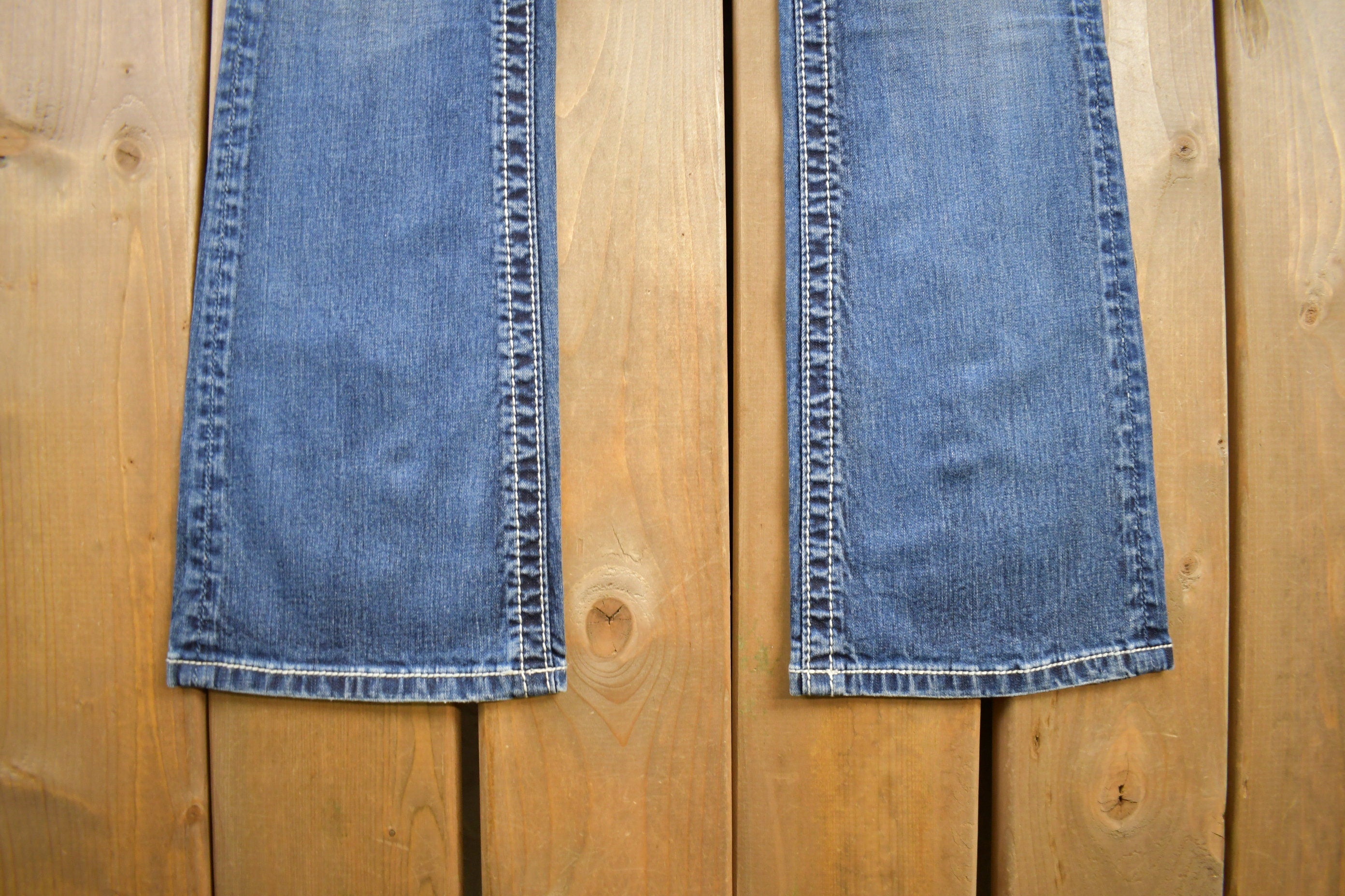 Vintage Y2K Miss Me Bedazzled Low Rise Jeans Size 26x34