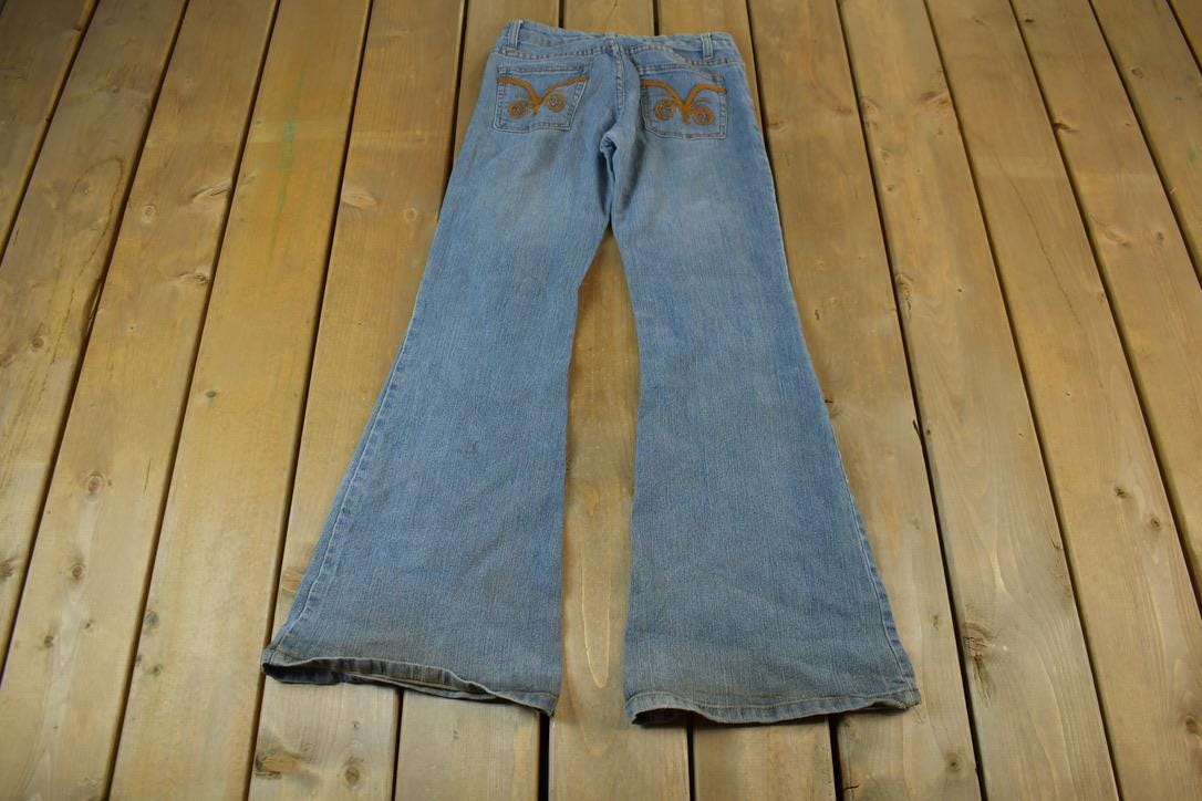 Vintage 1990s Deb Jeans Women's Flared Denim Jeans Size 26 x 30