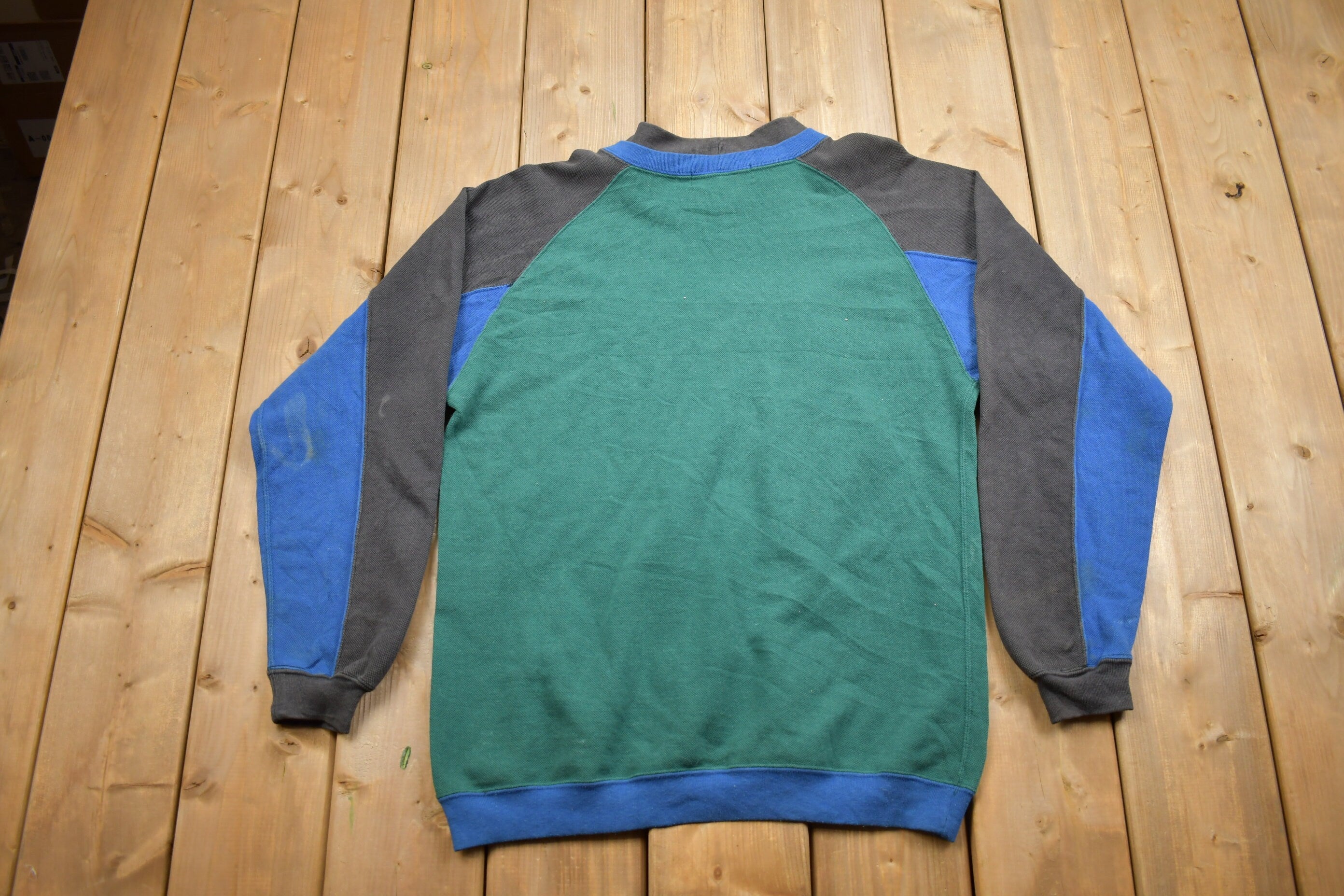 Vintage 1990s Color Block Crewneck Sweatshirt