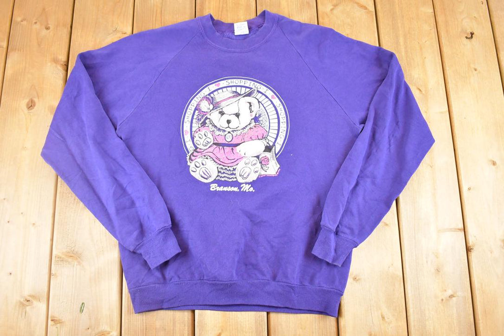 Vintage 1990s Branson Missouri Cute Teddy Souvenir Crewneck Sweatshirt Women's M /