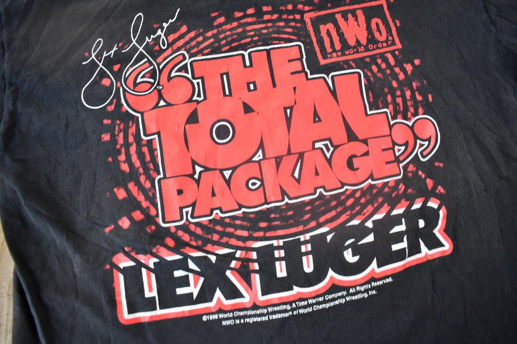 Vintage 1998 Lex Luger the Total Package NWO Graphic Wrestling T-shirt