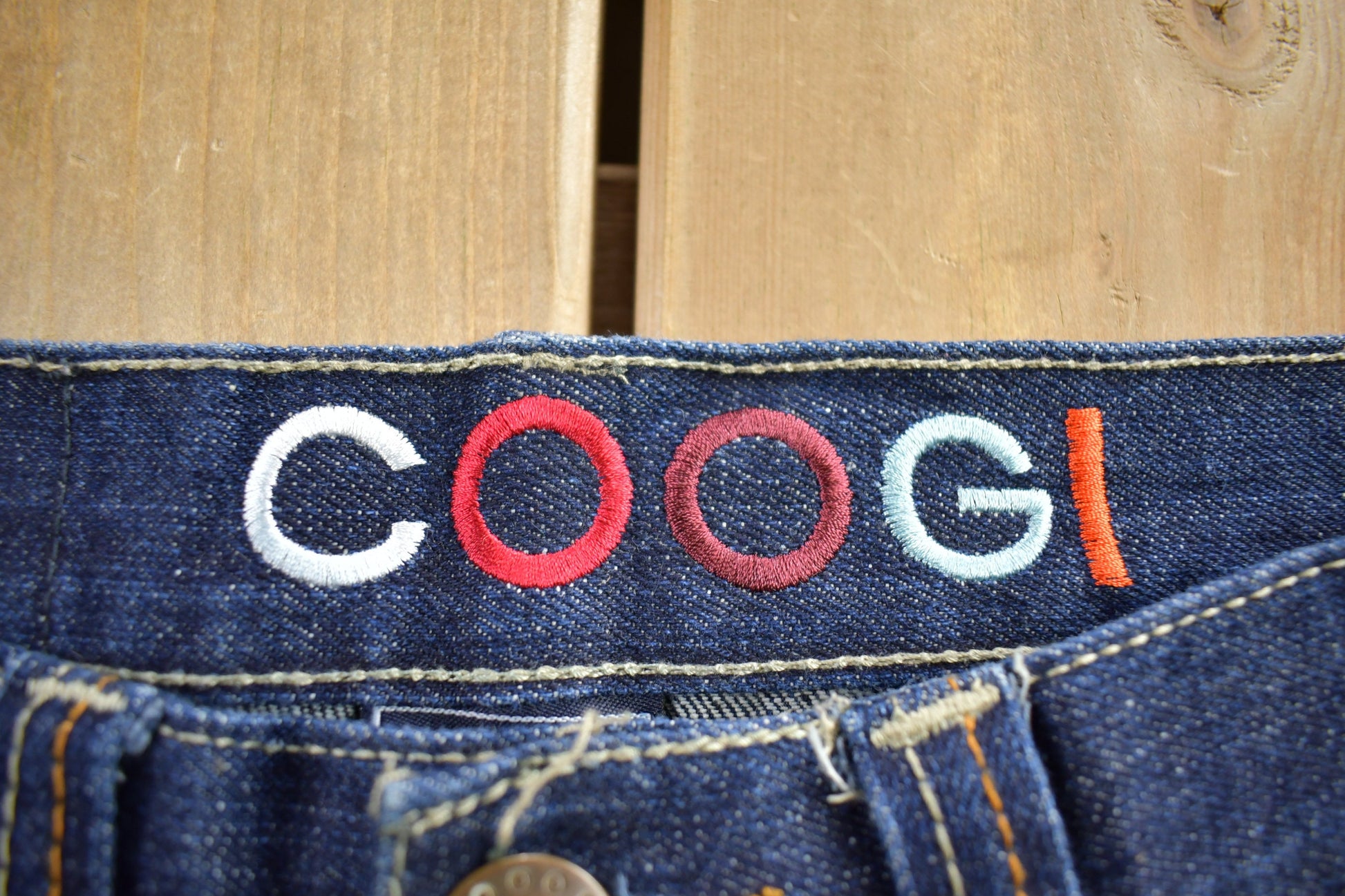 Vintage Y2K Coogi Embroidered Baggy Jeans Size 30x33