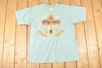 Vintage 1997 Gamehaven Council Summer Camps Souvenir Travel T-Shirt Men's L