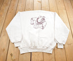 Vintage 1990s Russell Athletic Ferris State Bulldog Volleyball Crewneck Sweatshirt Made In USA