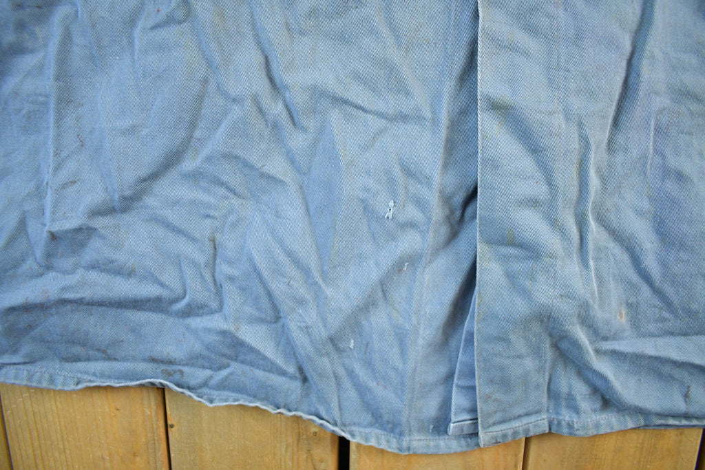 Vintage 1950s 1960s Reynolds Garage Mechanic Shop Coat Light Jacket Men's 44