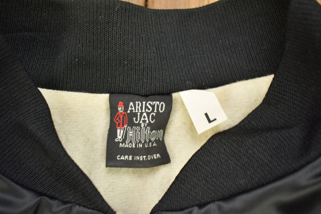 Vintage 1980s Westward Casino Las Vegas Satin Bomber Jacket