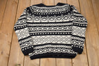 Vintage 1980s Eddie Bauer Lambswool Wool Sweater
