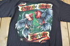 Vintage 1990s Single Stitch Only The Strong Survive Tultex T-Shirt Joke