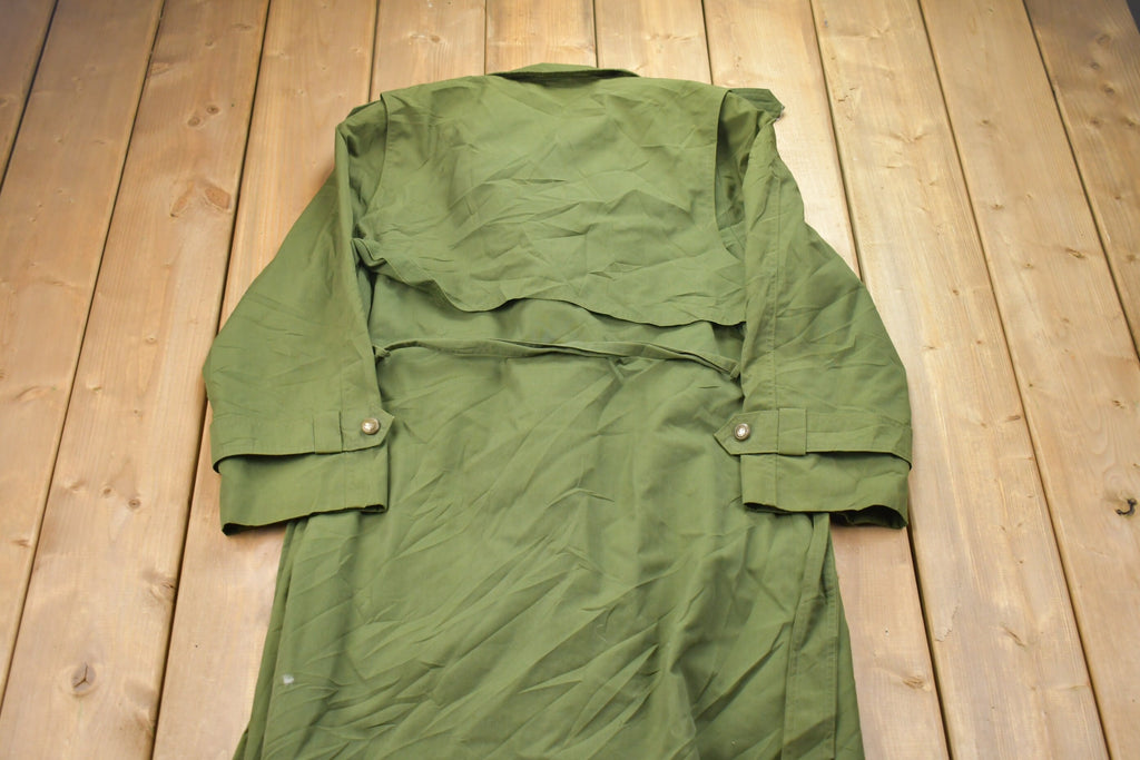 Vintage 1980s Military Trench Coat