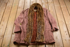Vintage 1930s Miss Mode Full Length Fur Trim Coat