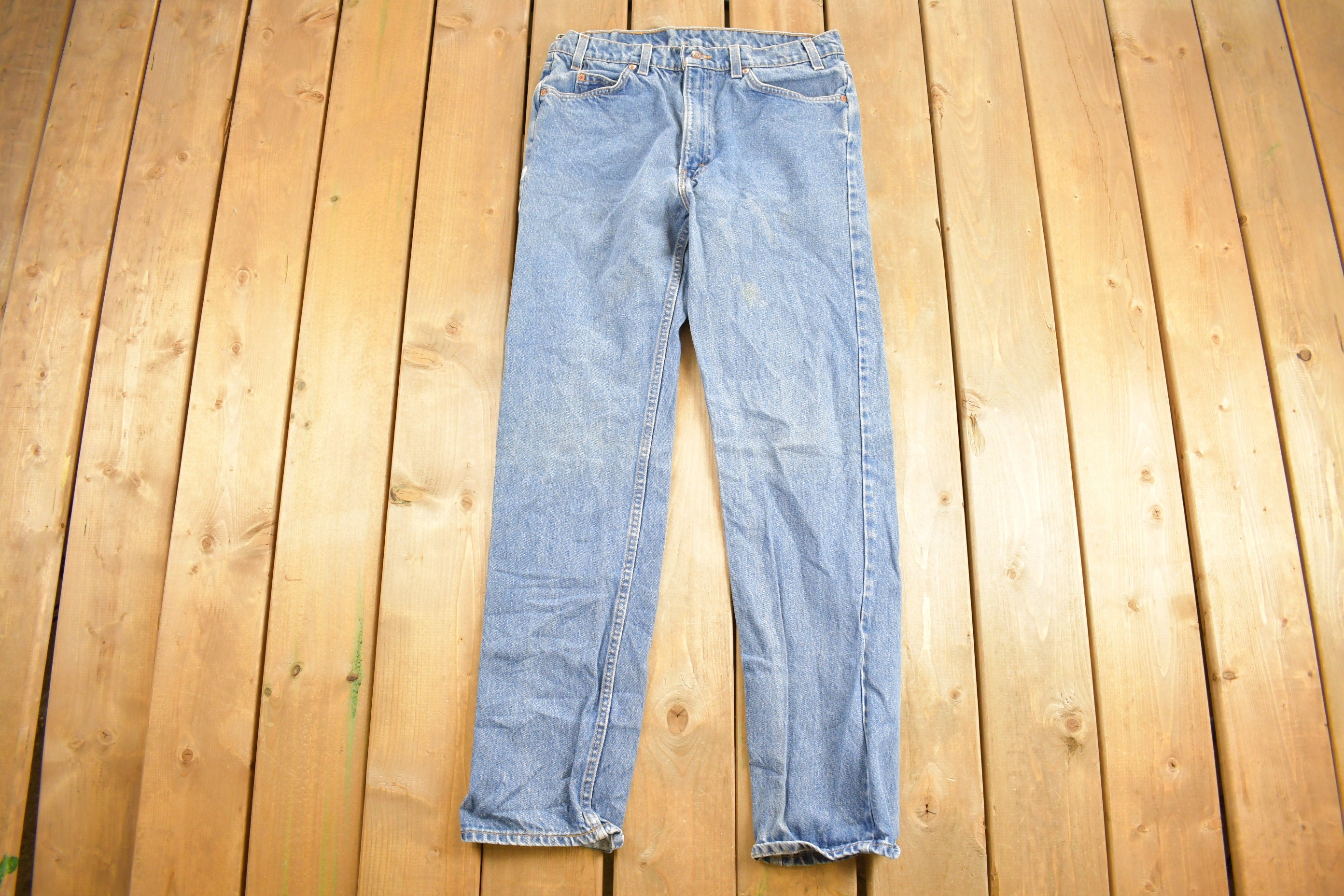 Vintage 1990s Levi's 505 Orange Tab Jeans Size 32 x 32
