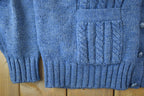 Vintage 1990s Mt Pleasant Knit Cardigan Cable Knit Sweater
