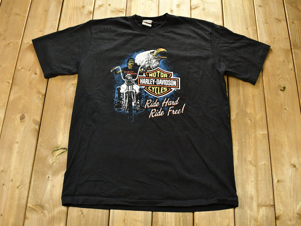Vintage 1990s Harley Davidson Motorcycles Niagara Falls T-Shirt