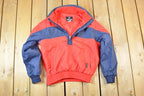 Vintage 1990s Fablice Sunstate Quarter Zip Hooded Windbreaker Sportsman Jacket
