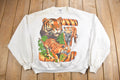 Vintage 1990s Bengal Tiger Graphic Crewneck Sweatshirt