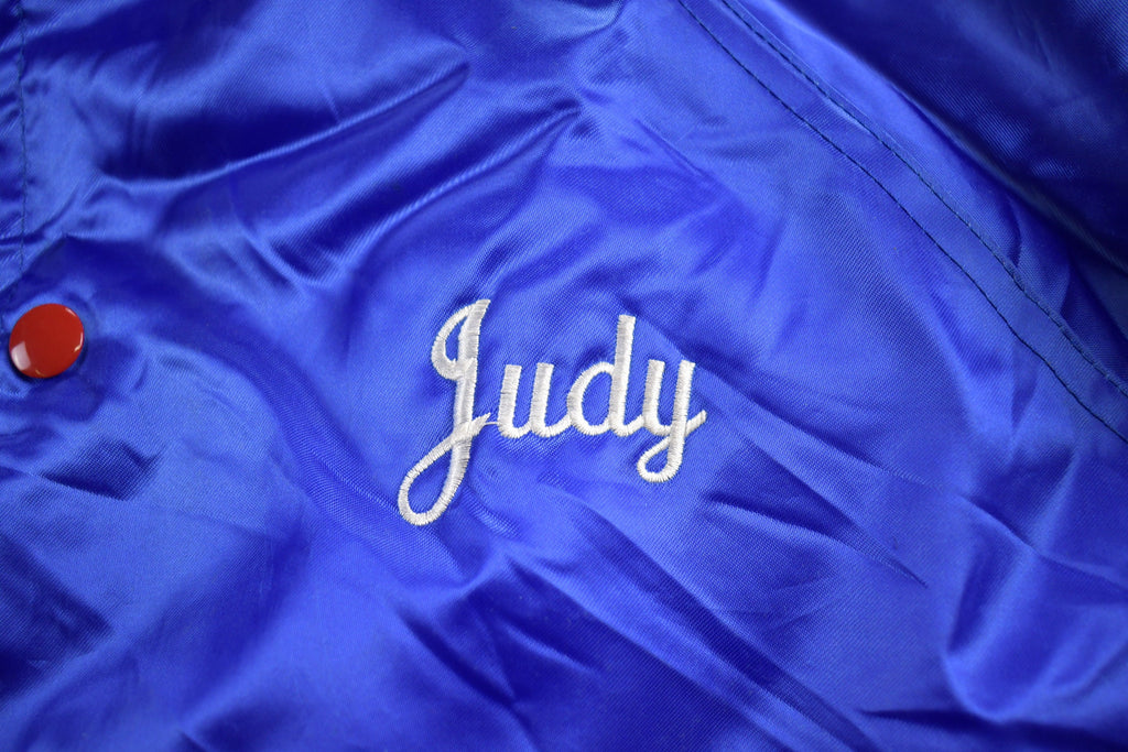 Vintage 1990s Martz's Restoration Satin Bomber Jacket