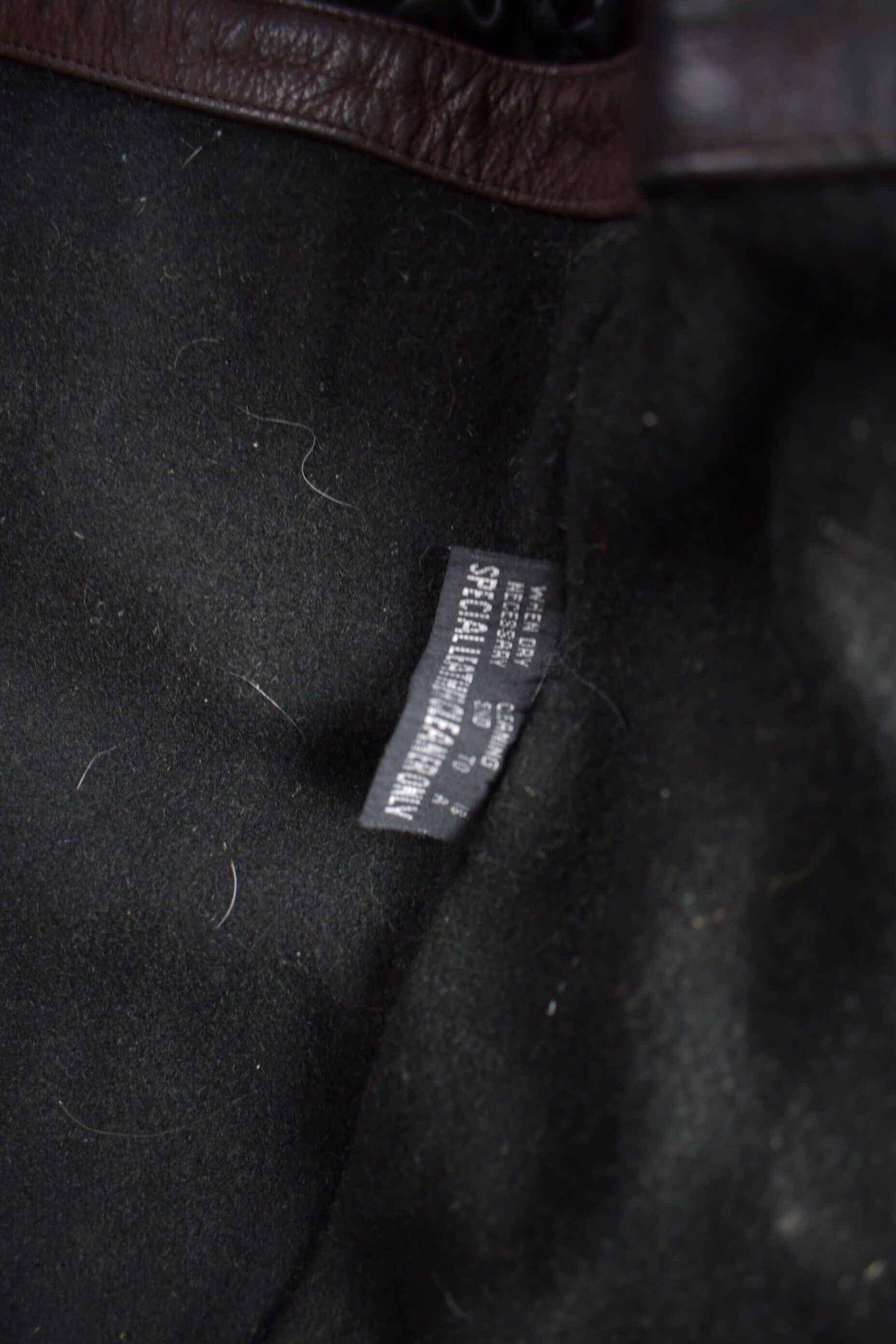 Vintage 1990s Leather Limited Heavy Weight Leather Jacket / Leather Coat / Thinsulate / Size M / Heavy Duty