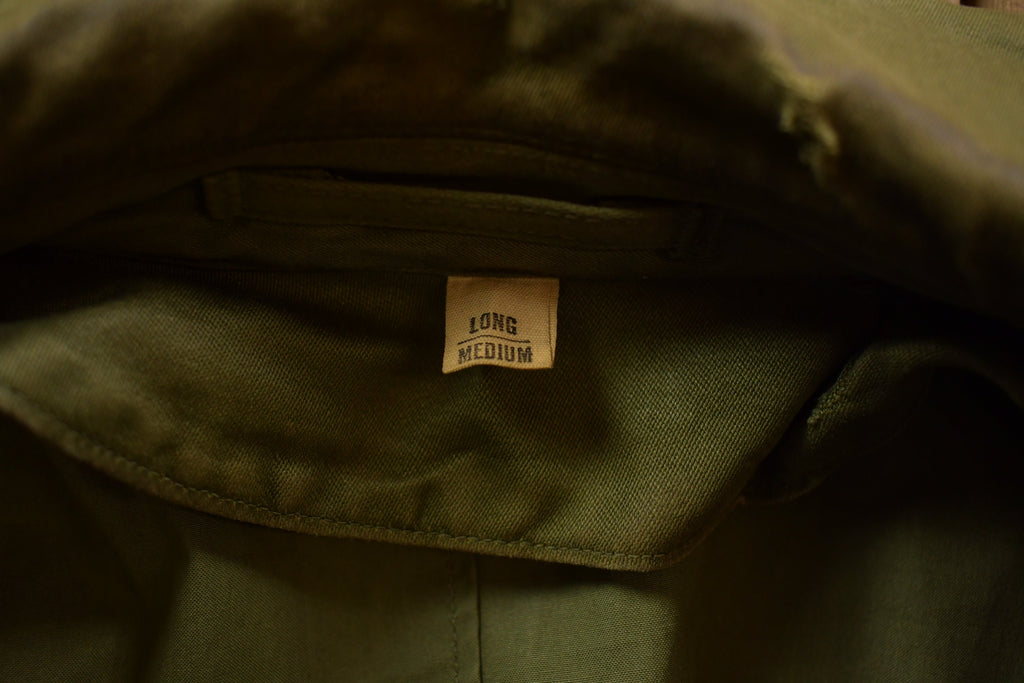 Vintage 1953 OG 107 Military Overcoat Army Trench Coat