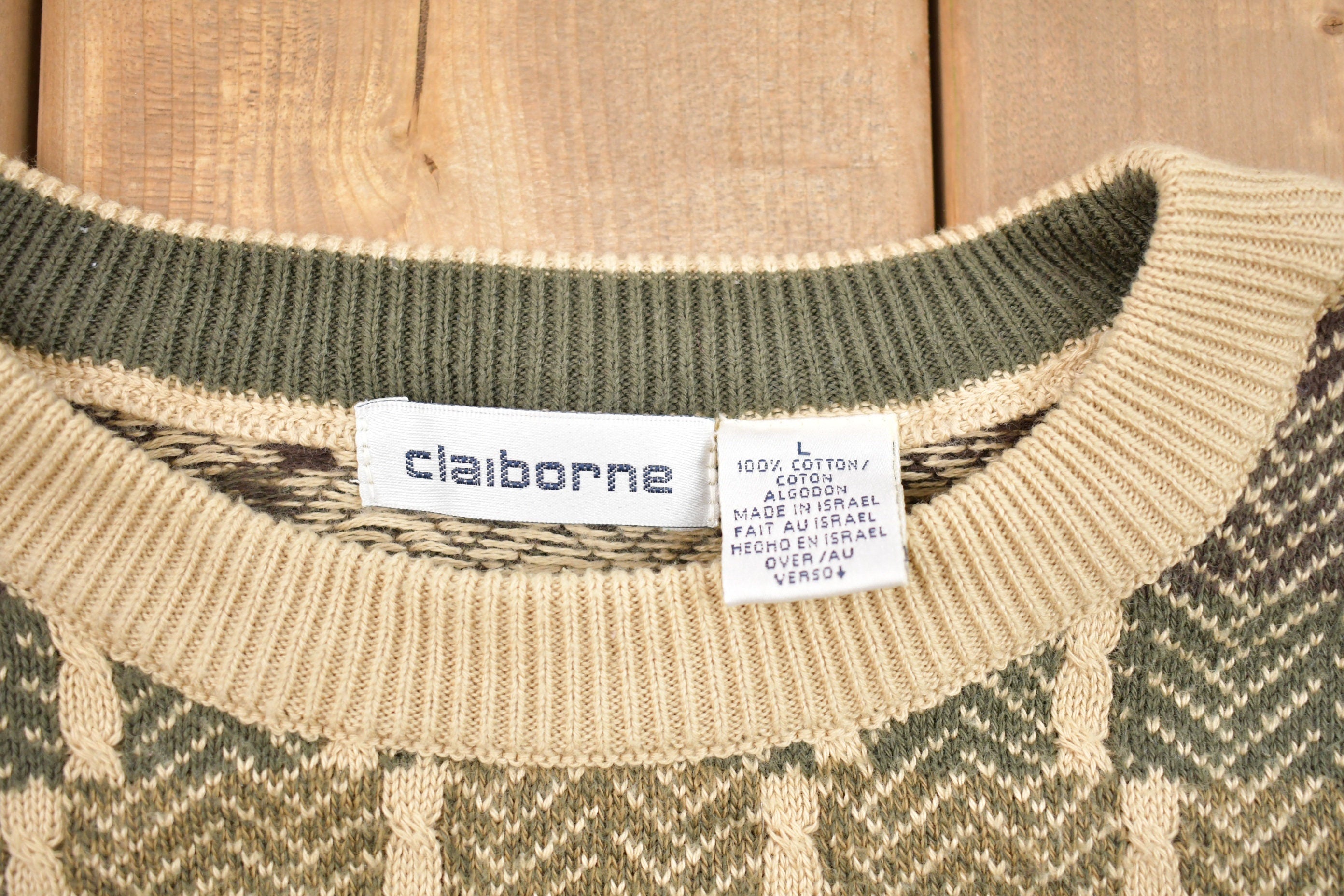 Vintage 1990s Claiborne Knitted Sweater
