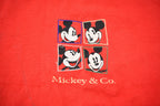 Vintage 1990s Mickey & Co Embroidered Crewneck