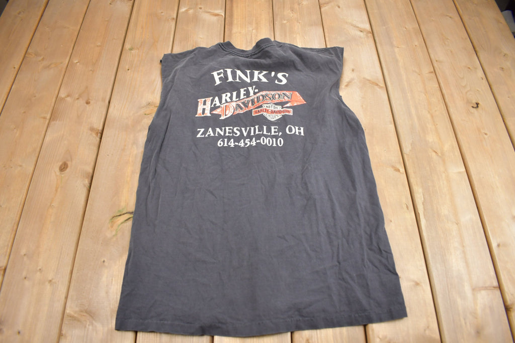 Vintage 1994 Fink's Harley Davidson Zanesville Ohio T-Shirt