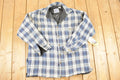 Vintage 1990s Deadstock Reservoir Clothing Lined Plaid Button Up Sweater Mens L