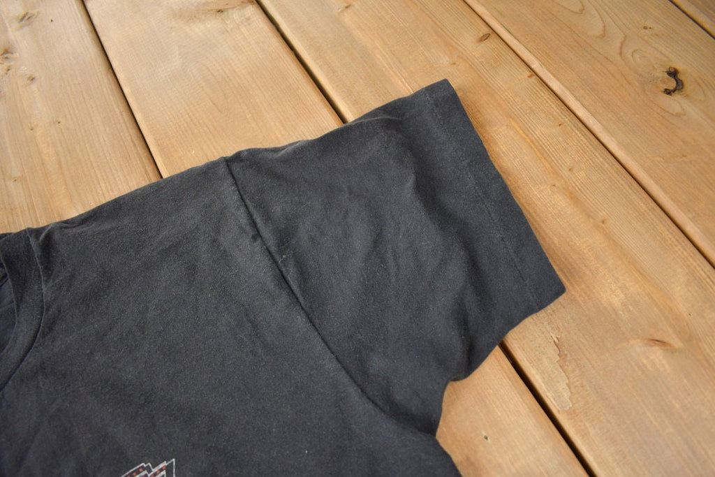 Vintage 1990s Iron Legends Smiths Falls Ontario Canada Single Stitch Biker Graphic T Shirt Made In Canada