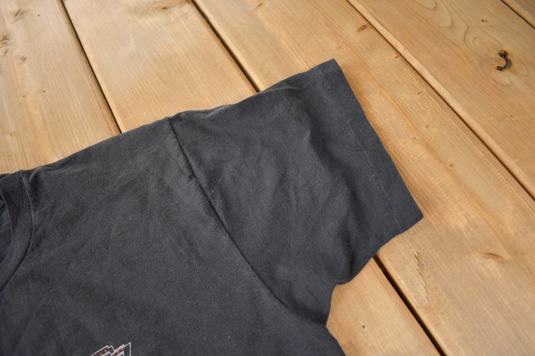 Vintage 1990s Iron Legends Smiths Falls Ontario Canada Single Stitch Biker Graphic T Shirt Made In Canada