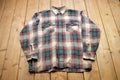 Vintage 1990s Van Heusen Winterweights Plaid Flannel Button Up Shirt