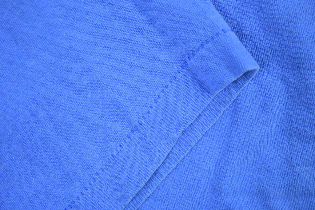 Vintage 1990s Blue Fruit of the Loom Blank Pocket T-Shirt