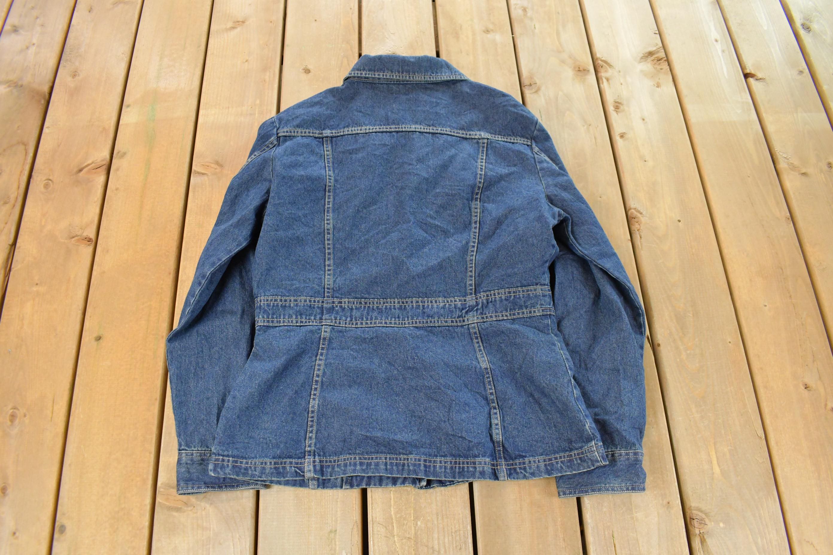 Vintage 1990s North Crest Denim Jean Jacket Women's Medium