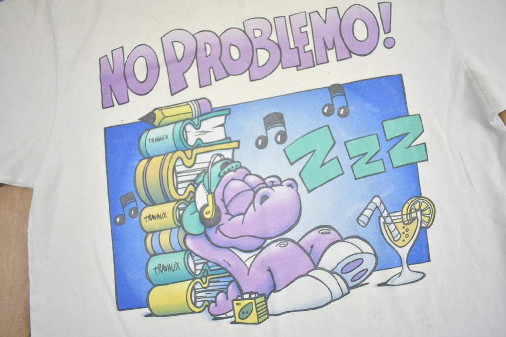 Vintage 1990s No Problemo Funny Graphic T Shirt