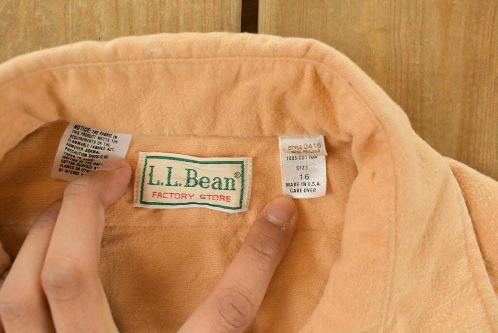 Vintage 1990s L.L. Bean Cloth Button Up Shirt Men's L