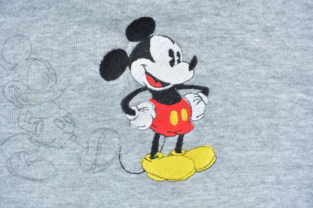 Vintage 1990s Mickey Mouse Disney Crewneck / Vintage Sweatshirt / Vintage Disney / Mickey / Embroidered / Made In USA