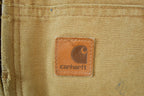 Vintage 1990s Distressed Carhartt Blanket Lined Hooded Jacket