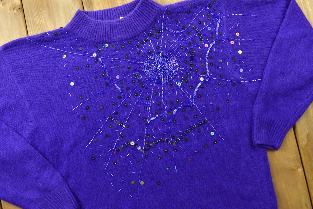 Vintage Santoria Mock Neck Knitted Sweater