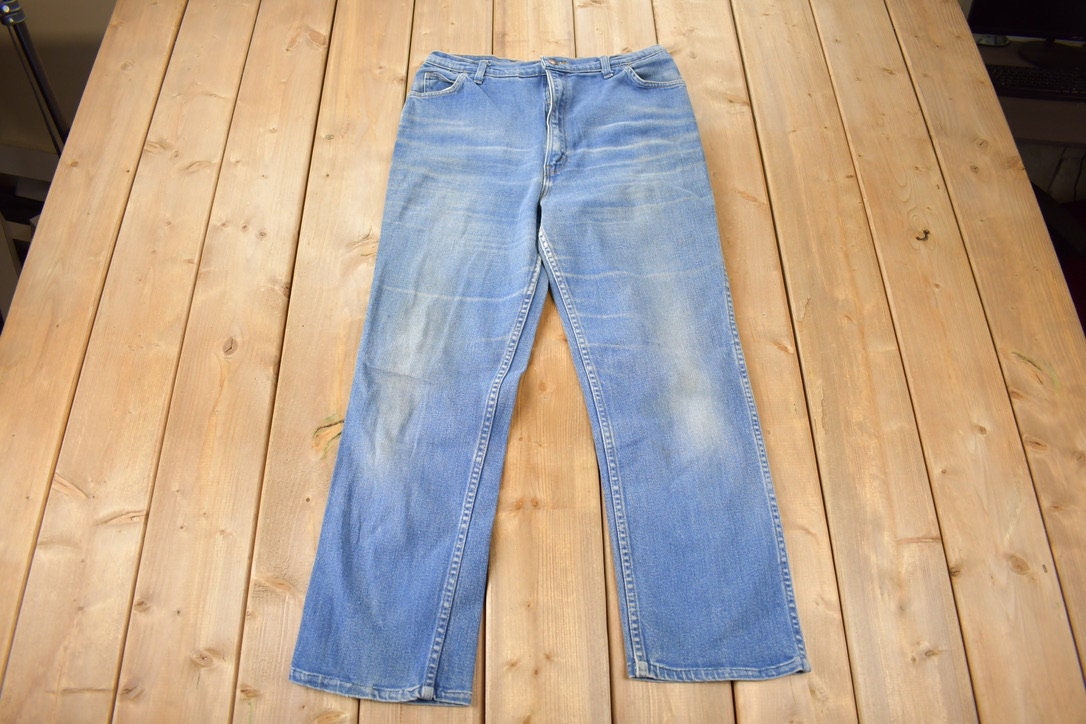 Vintage 1990s Dee Cee Light Wash Women's Jeans Size 32 x 26 Made in USA