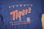 Vintage 1984 Detroit Tigers MLB Baseball World Champions Graphic T-Shirt Made In USA