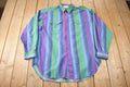 Vintage 1990s Silenzio Button Up Striped Shirt