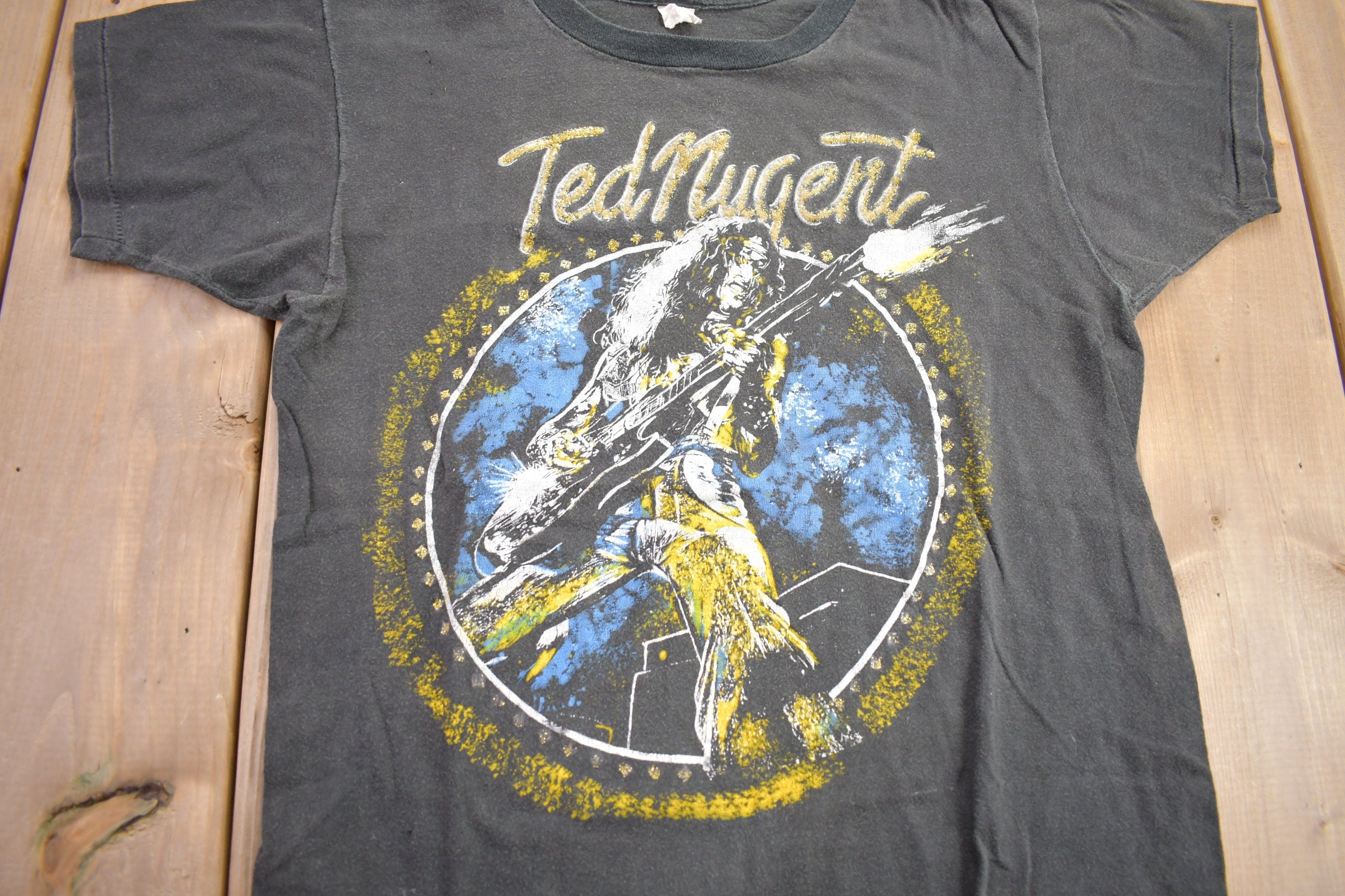 Vintage 1980s Ted Nugent Aragon Concert Band T-shirt