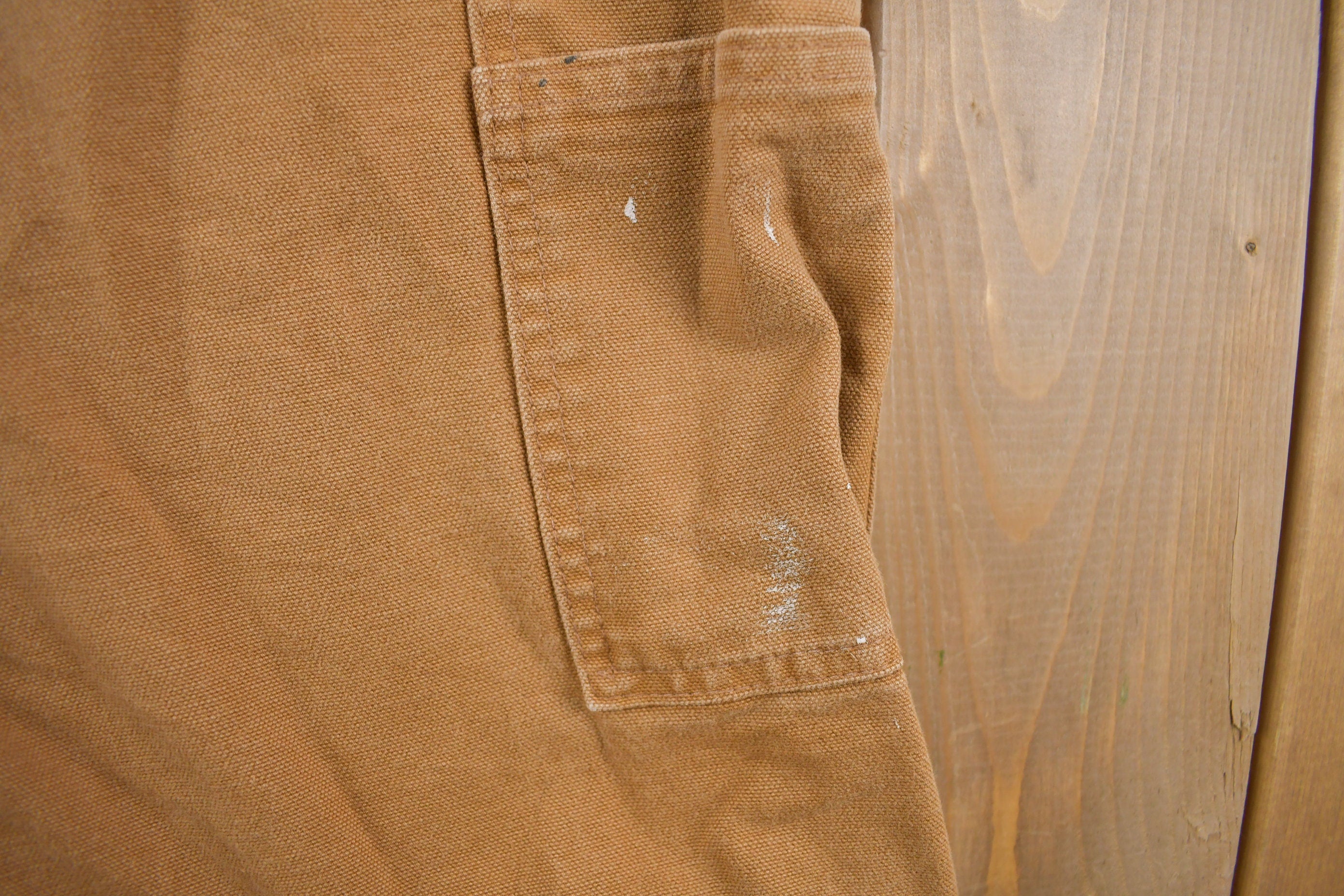 Vintage 1990s Carhartt Lined Carpenter Work Pants Size 34 x 34