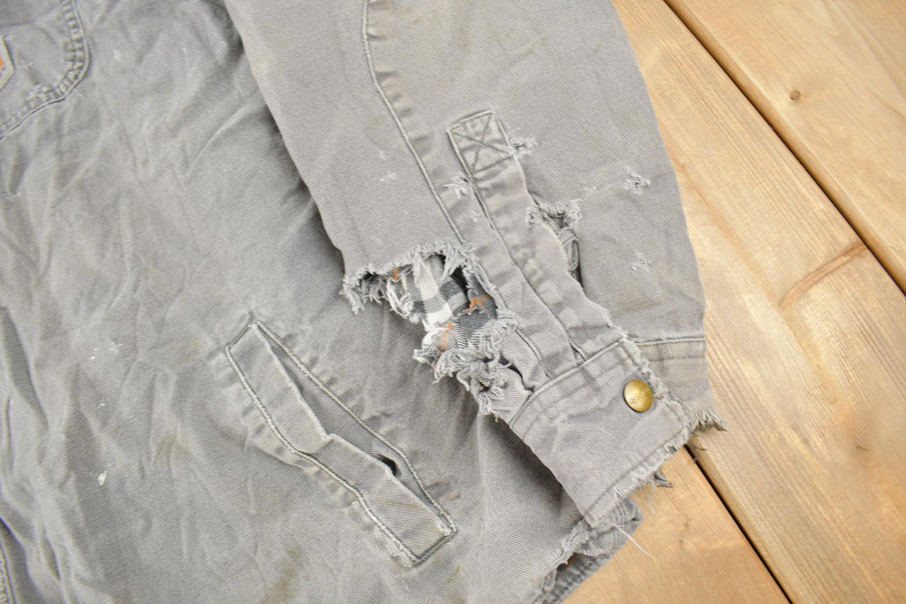Vintage Y2K Plaid Lined Thrashed Carhartt Button Up Shirt