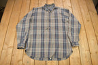 Vintage 1970s Pendleton Plaid Button Up Shirt